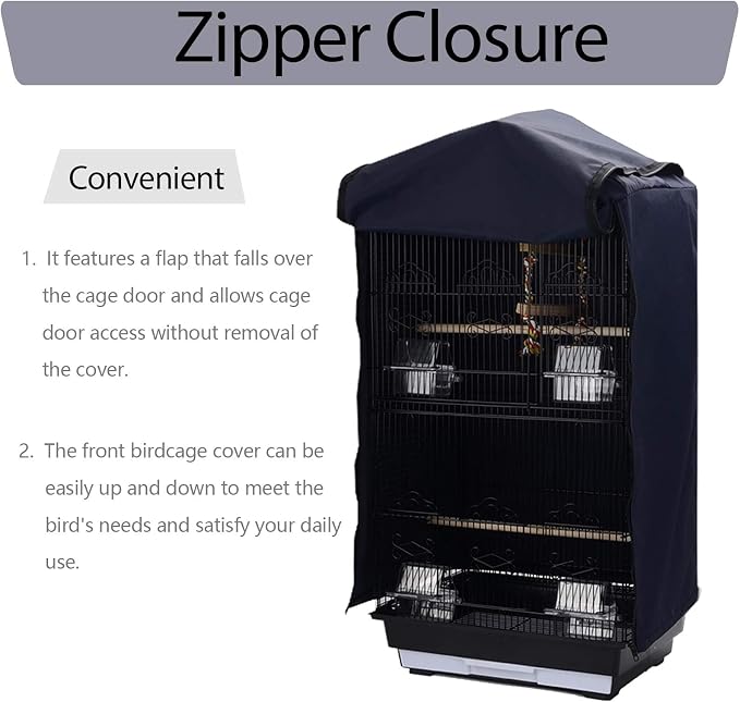 QBLEEV Birdcage Covers, Parrot Large Cage Cover Shade, Pet Universal Blackout - Image 4