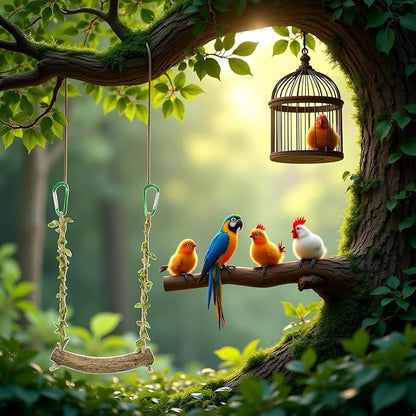 Chicken Swing Chicken Toy Perch Chicken Stand Bird Chew Toy - Image 8
