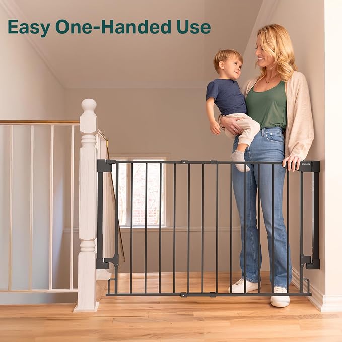 Cumbor 2 Pack 29.2-43" No Bottom Bar Baby Gate - Image 9