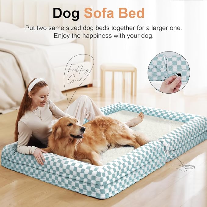 Large Dog Bed Orthopedic Washable: Beds Bolster XL Bed Large Big Dogs Egg Crate - Image 3