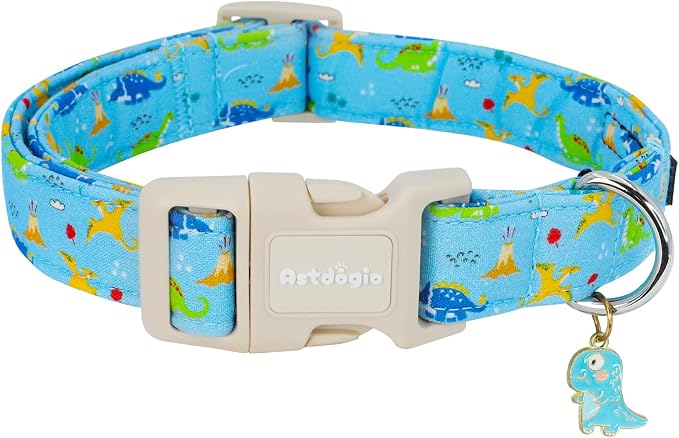 Dinosaur Dog Collar for Small Dogs, Cute Puppy Collars by Unknown