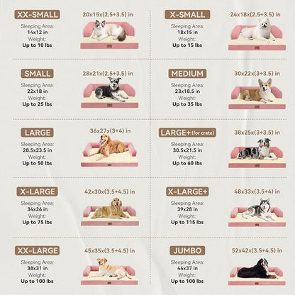 Large Dog Bed Orthopedic Washable: Beds Bolster - Image 3