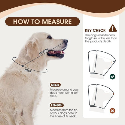 Dog Cone for Large Dogs After Surgery, Adjustable Soft Recovery Cone Collar for - Image 3