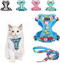 Halypet Cat Harness and Leash Set Cute Escape Proof Vest Harness by DOMoreWithYourPet