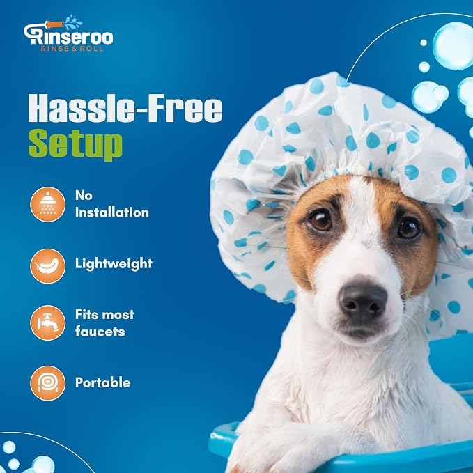 Rinseroo: Slip-On Tub Hose – As Seen on Shark Tank – 5ft Flex Bathtub Faucet - Image 4