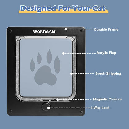 Wordcam X-Large Cat Door, Strong Cat Door - Image 3