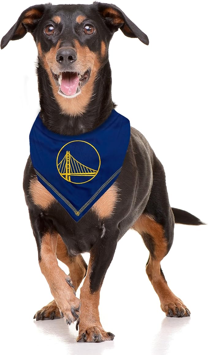 Pets First NBA Golden State Warriors TIE Bandana, Size Large/X-Large. Dog - Image 3