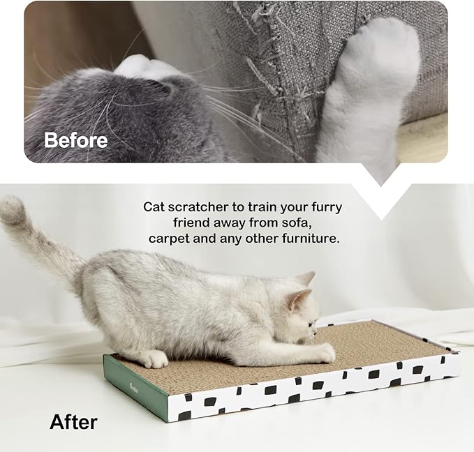 PAWSFANS Cat Scratcher Cardboard Scratch Pad - Image 2