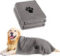 Microfiber Dog Towels for Drying Dogs, Super Absorbent and Soft Pet Grooming by Puomue