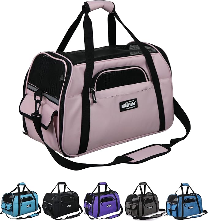 EliteField Soft Pet Carrier Soft Sided Dog Puppy Cat Carrier Travel Bag by EliteField