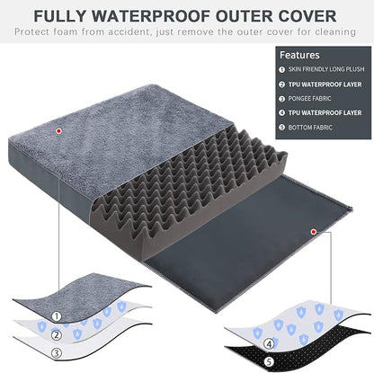 MIHIKK Waterproof Dog Beds for Small Dogs Orthopedic Dog Beds for Crate - Image 3