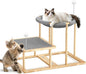 Pawaboo Elevated Cat Hammock Bed, 2-Tier Cats Bed by Pawaboo