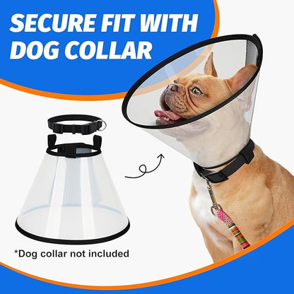 Supet Dog Cone Collar Adjustable After Surgery, Comfortable Pet Recovery Collar - Image 7