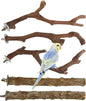 5 PCS Wood Bird Perches, Natural Grape Wood Branches by Homaisson