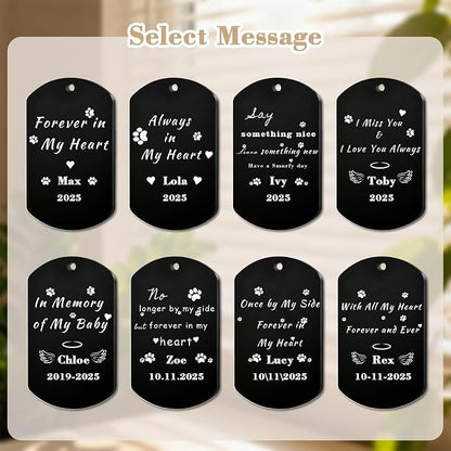 QYH Custom Memorial Dog Keychain - Image 2