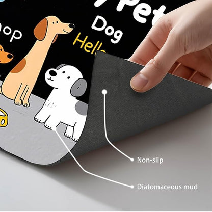 Funning My Pet Dog Pattern Dog Feeding Mat Pet Food Mat - Image 5