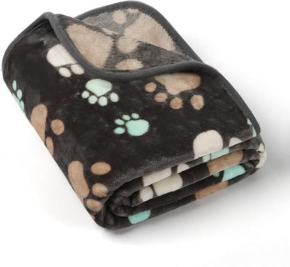 Dog Blankets for Large Dogs, Upgraded Pet Cat Flannel Blankets Washable by Gowyeg