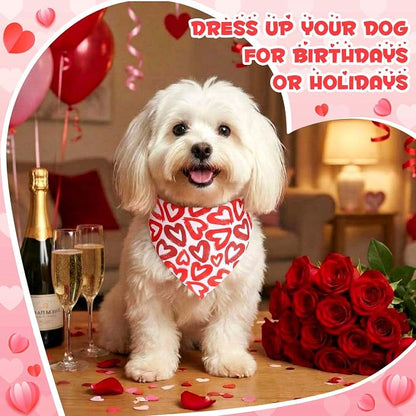 Youyole 120 Pcs Valentine's Day Dog Bandana Bulks Love Dog Bandanas Valentine's - Image 5