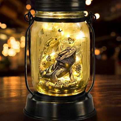Bearded Dragon Gifts for Women/Men Bearded Dragon Solar Lanterns Mom Birthday by kyoryuger