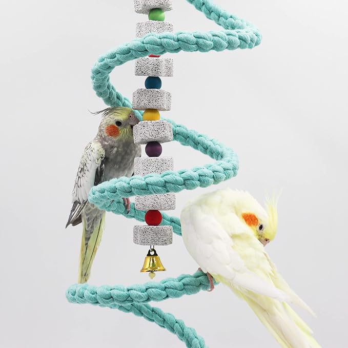 Dnoifne Bird Spiral Rope Perch - Image 4