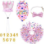 hoyuwak Dog Birthday Party Supplies Girl Dog Birthday Bandana Tutu Set Cute Hat by hoyuwak