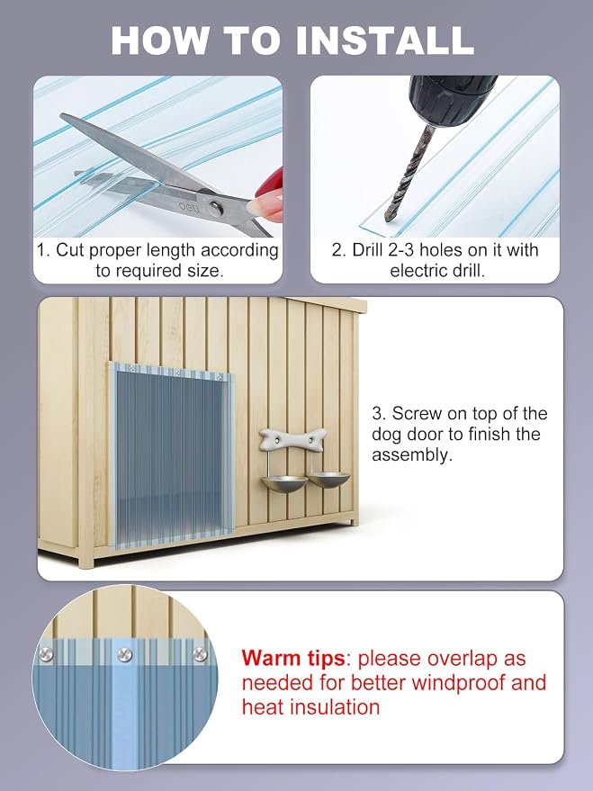 13.7in x 4.9ft Door Replacement Flaps - Image 5