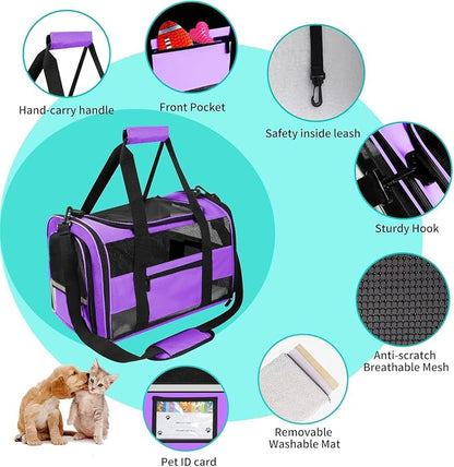 Large Airline Approved Cat Carrier Dog Carriers - Image 4
