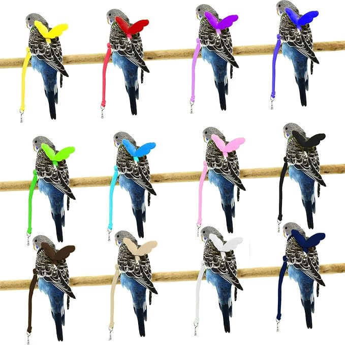 Dnoifne Pet Parrot Bird Harness and Leash, Adjustable Training Design Anti-Bite - Image 5