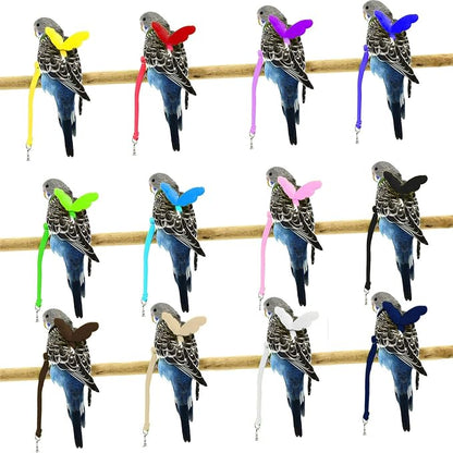 Dnoifne Pet Parrot Bird Harness and Leash, Adjustable Training Design Anti-Bite - Image 5