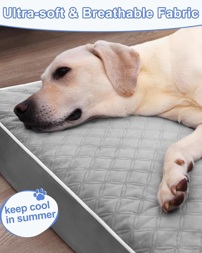 KSIIA Orthopedic Dog Bed for Crate Large Dog Bed - Image 2