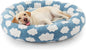 JOEJOY Donut Large Dog Bed, Cute Round Calming Dog Bed by JOEJOY
