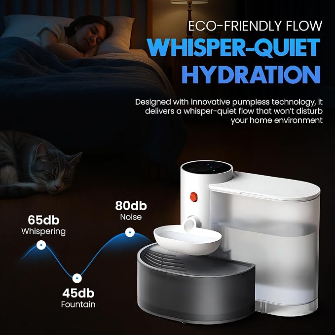 Smart Wireless Cat Water Fountain, 3L Automatic Pet Water Dispenser - Image 5