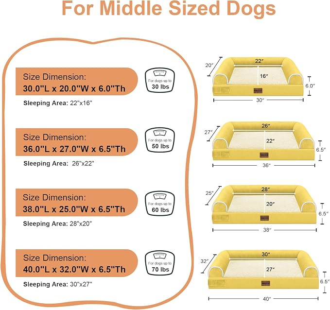 Large Dog Bed Orthopedic Washable: Beds Bolster XL Bed Big XLarge Dogs Egg - Image 6