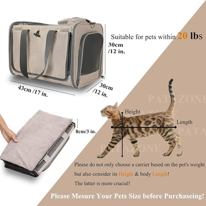 Soft Cats Carrier for Small Dogs Carriers Airline Approved Puppy Travel Bag - Image 2