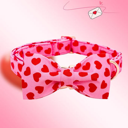 Lionheart glory Dog Bow Collar Valentine's Day Dog Collar - Image 3