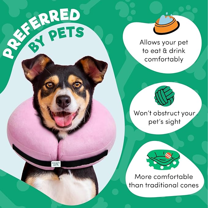 BENCMATE Inflatable Dog Cone Collar Alternative, Soft Dog Cone - Image 3