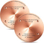 2 Pcs Bird Bath Copper Disk, 0.6mm Thick Reinforced 99.99% Pure Copper Birdbath by Unknown