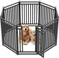 Dog Fence for Yard Outdoor Indoor Dog Playpen 40" Height 8 Panels Metal Dog Pen by Petorldog