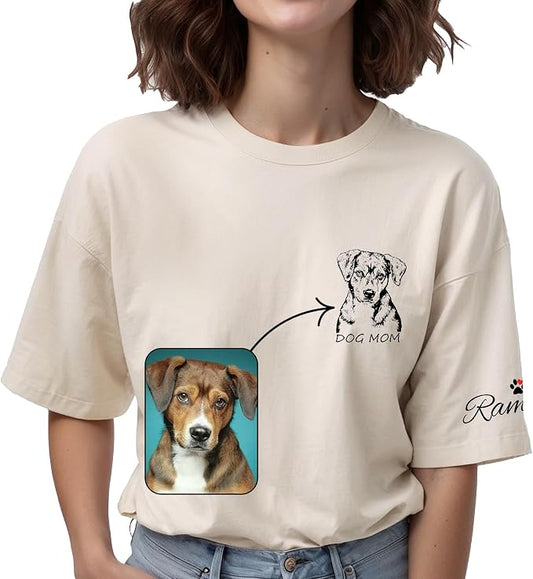 Custom Dog Mom Shirt Gifts for Women, Mother's Day Hoodie, Custom Shirt by Lavape