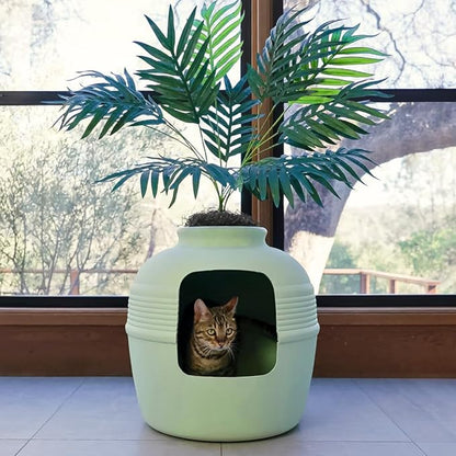 Good Pet Stuff Hidden Litter Box Planter, Decorative Cat Litter Enclosure - Image 14
