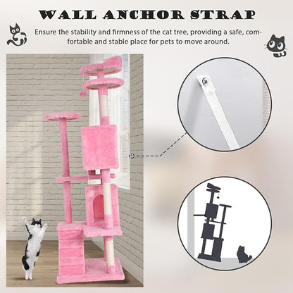 Heavy Duty Cat Tree Tower, Cat Condo, Hanging Ball - Image 3