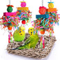 Parakeet Toys Bird Toys Conure Toys Birdcage Stands Bird Foraging Wall Seagrass by BBjinronjy