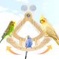 Rocking Bird Toys Perch for Window and Cage, Bird Perch for Wall Suction Mount by Jevnd