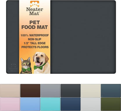 Neater Pet Brands Neater Mat Cat & Dog Food Mat, Waterproof & BPA-Free Silicone by NeaterPetBrands