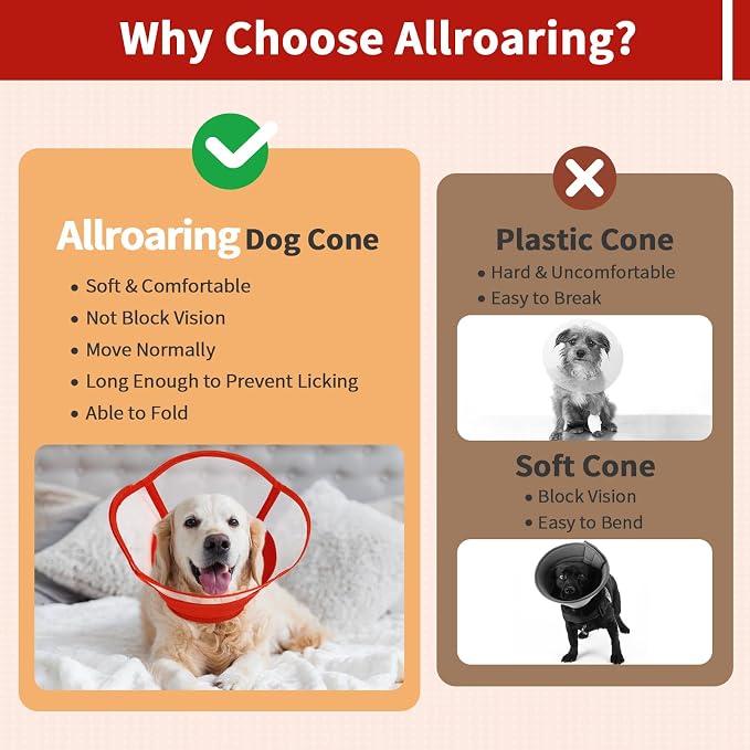 Allroaring Dog Cone Alternative, Soft Dog Cones - Image 7