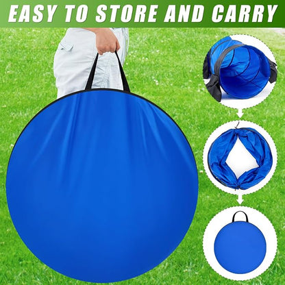 28 in 10 Foot Blue Extra Large Dog Agility Tunnel - Image 4