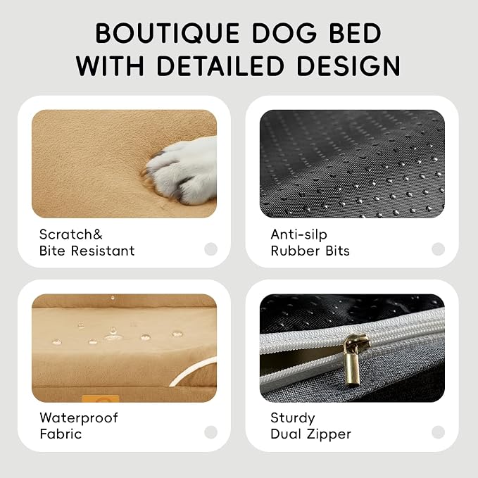 Homemate Dog Bed Large Sized Dog: 42x30 inch Orthopedic Large Dogs Bed XL - Image 6