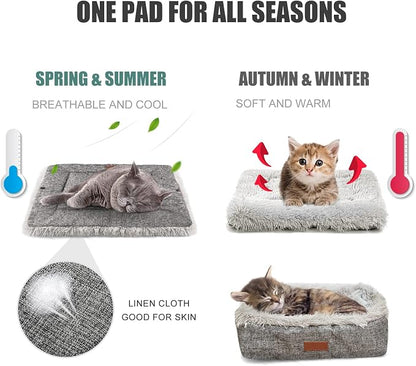 Cat Bed Self Warming, Foldable Self Heated Cat Mat Heating Pad 24 x 20 inch - Image 2