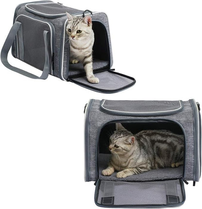 Cat Carrier - Soft-Sided Dog Pet Carrier, Portable Foldable Pet Bag up to 28 Lbs - Image 3
