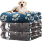 Rezutan Dog Blankets for Large Dogs, Premium Cat Flannel Blanket Washable by Rezutan
